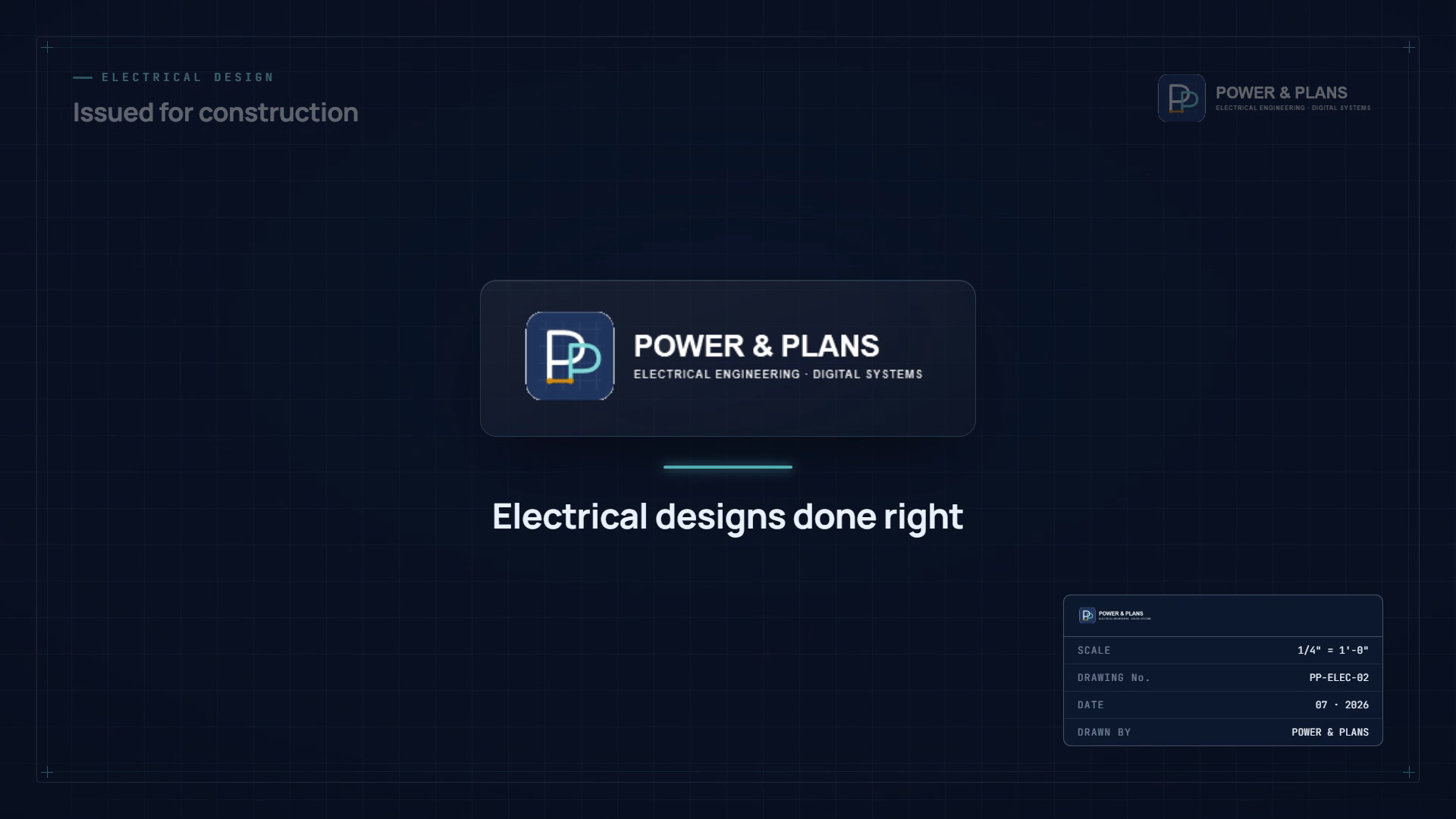 Illustrative electrical drawing package preview